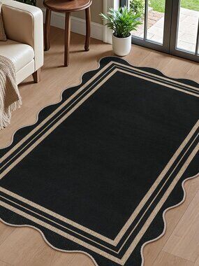 Entryway Black Front Door Mat 3x5